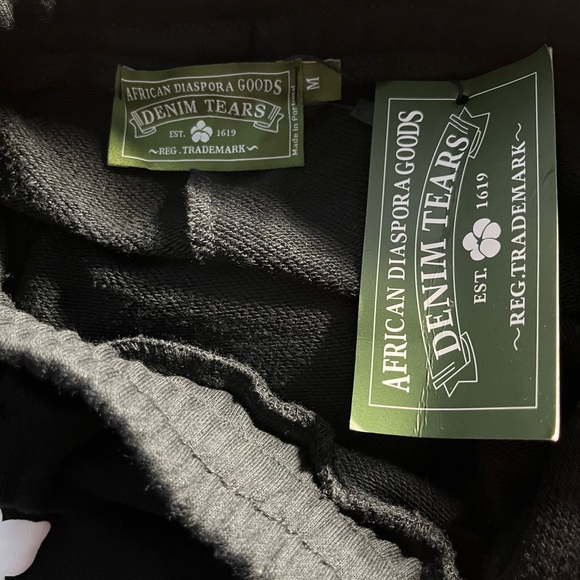 Floral Black and White Joggers Denim Tears woman’s size‎ medium. - Picture 3 of 3